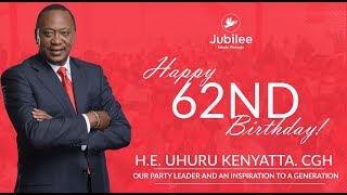 LIVEFORMER PRESIDENT UHURU KENYATTA CELEBRATING 62nd BIRTHADY [upl. by Nylirehc65]