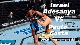 UFC 이스라엘 아데산야 VS 파울로 코스타  8강 [upl. by Elesig506]