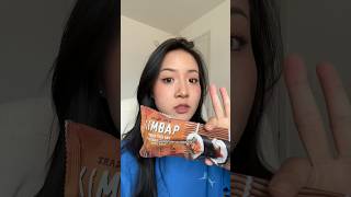 Trader Joe’s kimbap😋 traderjoes unboxing mukbang foodie koreanfood [upl. by Eldwen264]