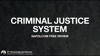 CRIMINAL JUSTICE SYSTEM  Napolcom PNP Entrance Exam Review [upl. by Dorella166]