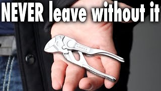 Better than a wrench EDC Knipex pliers wrench XS Review and test [upl. by Jaco266]