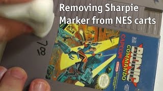 How to remove permanent marker from Nintendo Cartridges amp others  part 1 [upl. by Stochmal]