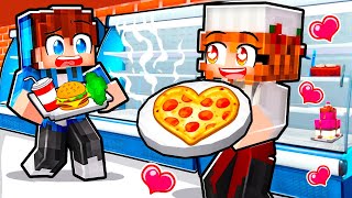 ¡La COCINERA de La ESCUELA Esta ENAMORADA De Mí en Minecraft😍🍕 [upl. by Tegirb172]