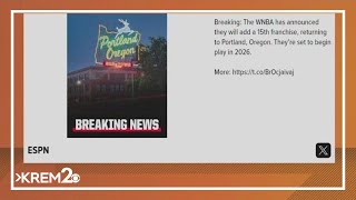 New WNBA expansion team coming to Portland [upl. by Olwen982]