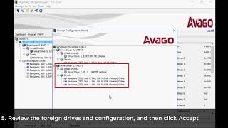 How to import a foreign array configuration into a System X RAID controller within MSM [upl. by Celestyn]