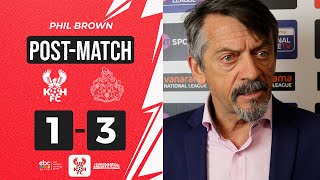 💬 quotSTAY POSITIVEquot  29 Mar 24  Phil Brown reacts to Altrincham defeat [upl. by Dewayne]