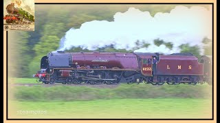 Magnificent 46233 Duchess of Sutherland Overpowers the Devon Elements [upl. by Cherie]