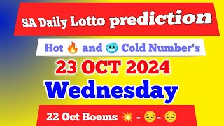 Sa daily lotto prediction for 23 Oct 2024  South Africa daily lotto Prediction [upl. by Inaoj]