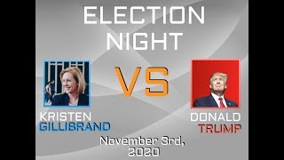 2020 Election Night  Kristen Gillibrand vs Donald Trump [upl. by Milks726]