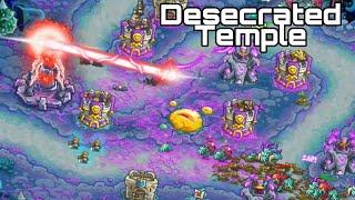 Kingdom Rush Alliance 13  DESECRATED TEMPLE  Veteran 3 Stars NLL [upl. by Janyte]