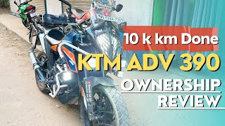 KTM 390 Adventure 10K KM Done😱 Ownership Review🔥 Experience Shared [upl. by Yldarb]