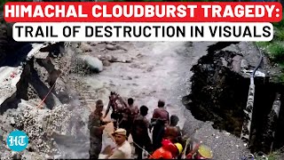 Himachal Cloudburst Flash Floods Fury Kills 11 50 Missing CM Pleads To Gods Amid Destruction [upl. by Ernaldus]