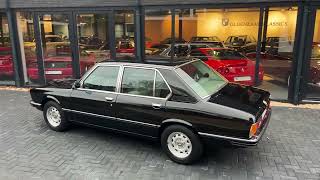 BMW E12 518 5series  17000km 086 Schwarz  Oldenzaal Classics [upl. by Rednijar117]