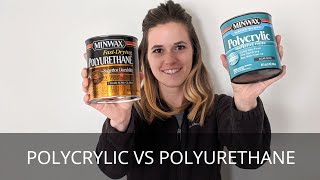 Polycrylic or Polyurethane How and When to Apply  This or That DIY  Wood Finishing Basics [upl. by Ahsiekyt]