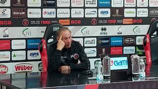 ViboneseFoggia Zeman quotSperiamo di sbloccare subito la partita campo e meteo possibile problema [upl. by Rhodie]