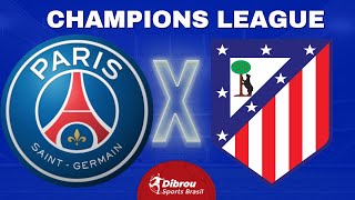 PSG X ATLÉTICO DE MADRID AO VIVO CHAMPIONS LEAGUE DIRETO DE ESTÁDIO  RODADA 4  NARRAÇÃO [upl. by Friederike]