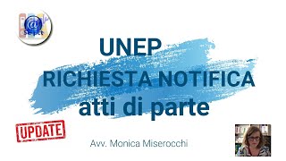 UNEP Richiesta Notifica Atti di Parte [upl. by Pepe844]