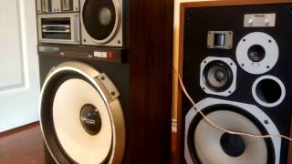 Sansui SPZ99 vs Pioneer HPM100 speaker sound check part 2 [upl. by Leseil]