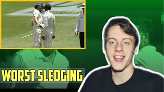 American Reacts to WORST SLEDGING IN CRICKET  Cricket Highlights [upl. by Brunn424]