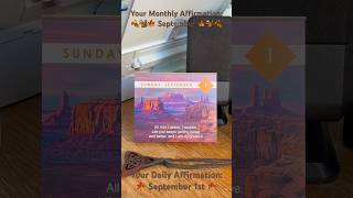 🍁 September Has Begun Daily Affirmation September 1st [upl. by Sirob740]