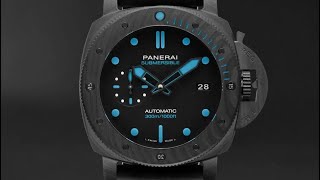 Replica Fake Panerai Submersible Carbon pam1616 [upl. by Eynobe]