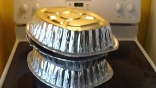 DIY Stove top oven  Disposable Aluminum pans tutorial [upl. by Ennairrac]