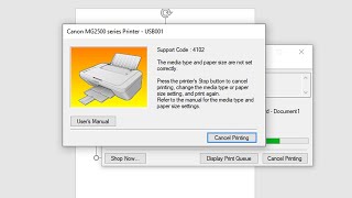 Mengatasi Masalah Support Code 4102 di Canon PIXMA MG2570S [upl. by Annel212]
