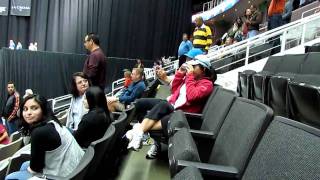 Spectator Ruins Championship Point Raonic vs Verdasco SAP Open 2011 [upl. by Llydnek]