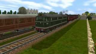 Flying Scotsman 4472 with Deflectors and BR Green Class 31 racing [upl. by Tillio]