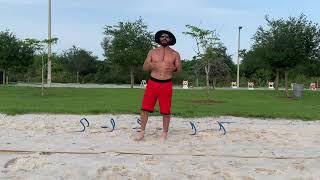 Do This Speed Workout In The Sand Using Hurdles To Get Faster Stronger amp Explosive [upl. by Ellehcsor]