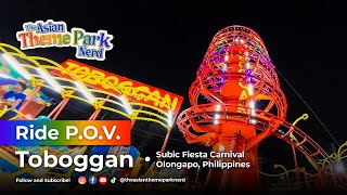 TOBOGGAN Roller Coaster  ONRIDE POV  SUBIC FIESTA CARNIVAL [upl. by Eannej]