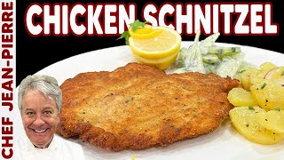 How To Make Chicken Schnitzel  Chef JeanPierre [upl. by Elisa]