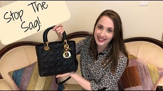 DIY Easy Free Way To Add Structure Back Into Your Bags  Vintage Lady Dior [upl. by Uphemia]