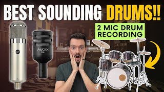 The BEST 2 Mic Method  Drum Recording Techniques [upl. by Aztirak]