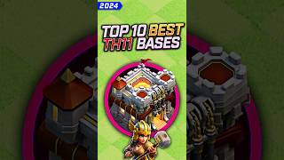 TOP 10 BEST TH11 BASES 😍 WarTrophyFarm th11 th11base clashofclans clashbabe cocbases coc [upl. by Hubert]