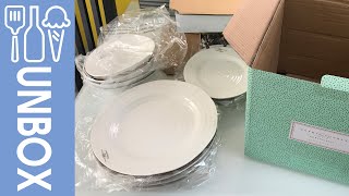 Sophie Conran Portmeirion Dinnerware Set White 12 Piece unboxing Porcelain 279 x 279 x 25 cm [upl. by Markiv]