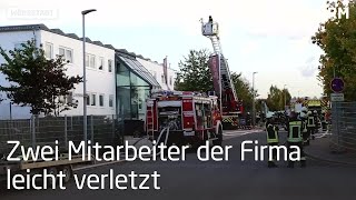 Brand in Wörrstädter Autolackiererei [upl. by Nerradal]