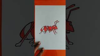 Coloring Ants shorts shortsfeed colouring ants drawing [upl. by Novyaj224]