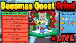 COMPLETING The BEESMAS QUESTS Insane Rewards  Bee Swarm Simulator [upl. by Annat]