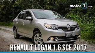 Renault Logan 16 SCe 2017  Teste [upl. by Onifur]