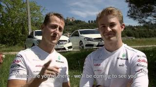 Nico Rosberg Trailer Hockenheim GP with Michael Schumacher [upl. by Kadner]