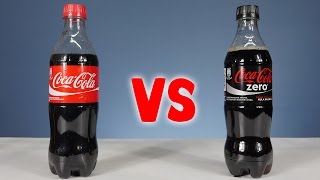 Experiment Coca Cola vs Coca Cola Zero [upl. by Grosvenor]