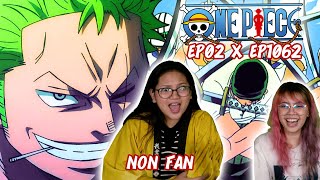 NON One Piece Fan REACT to One Piece Ep 2 amp Ep 1062  ONE PIECE ZORO VS KING REACTION [upl. by Adlih]