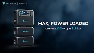 A LEGENDARY EVOLUTION  Introducing BLUETTI AC200 MAX Modular Power Station [upl. by Secnarfyram]