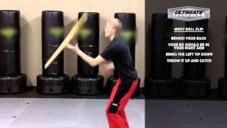 Bo Staff Wrist Roll Toss and Catch  Extreme Combo How To [upl. by Lais]