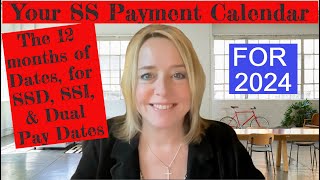 SSAs 2024 Calendar of Payments for SSI Social Security and Dual Benefits  EXPLAINED [upl. by Anatnom]