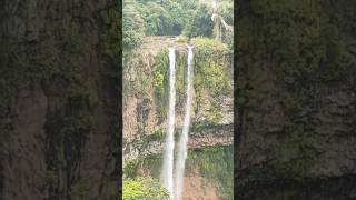 Chamarel waterfalls in Mauritius travel nature naturelovers naturephotography youtubeshorts [upl. by Aurilia]