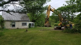 The Demolition of an Abandoned Old House [upl. by Phare]