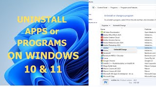 How To Uninstall Apps or Programs in Windows 10 amp 11  Three Methods [upl. by Hgielrahc]