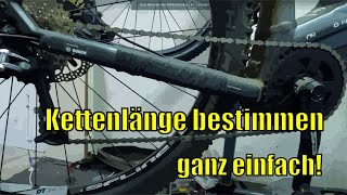 Fahrrad MTB Kettenlänge bestimmen  Neue Kette für mein Bike [upl. by Chretien261]